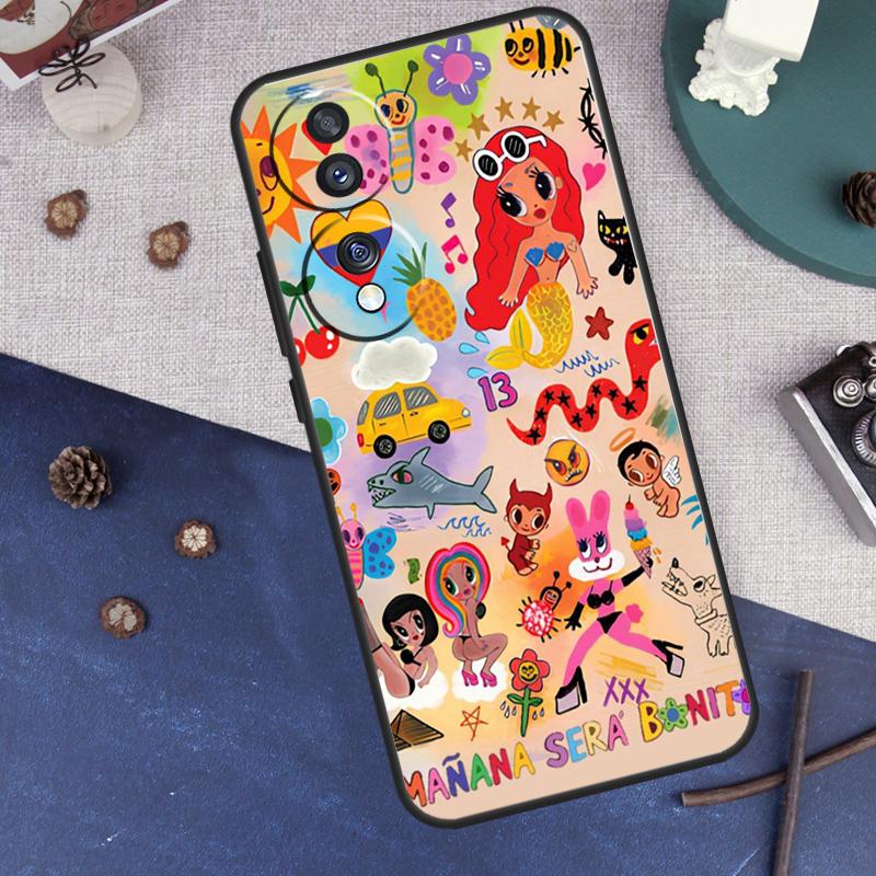 karolg Manana Sera Bonito Case For Huawei Honor Magic 5 Pro X8 X9a 50 70 P Smart 2019 Nova 9 P20 P30 P40 Lite Cover
