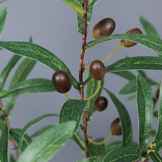 Имитация растения, не выцветающая, сделай сам, легкий уход, привлекательная, 4 раздвоенная искусственная оливковая ветвь с фруктами, сувениры для вечеринки