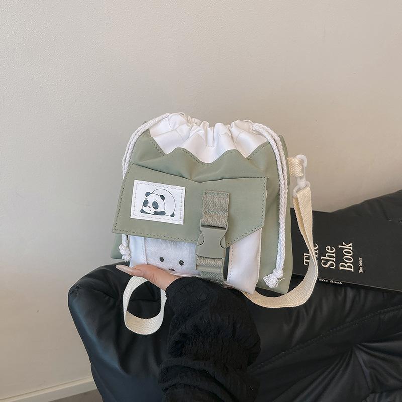 Весенняя милая маленькая сумка-мессенджер новая японская девушка Харадзюку студентка холщовая сумка на плечо сумка-ведро