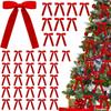 12/24 Pcs/set Velvet Christmas Tree Bows Christmas Tree Decoration Indoor Outdoor Decorations