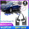 4PCS Car Mud Flaps for Ford Ranger T6 P375 2011~2018 2012 2013 2014 2015 Mudguard Splash Guards Fender Mudflaps Auto Accessories