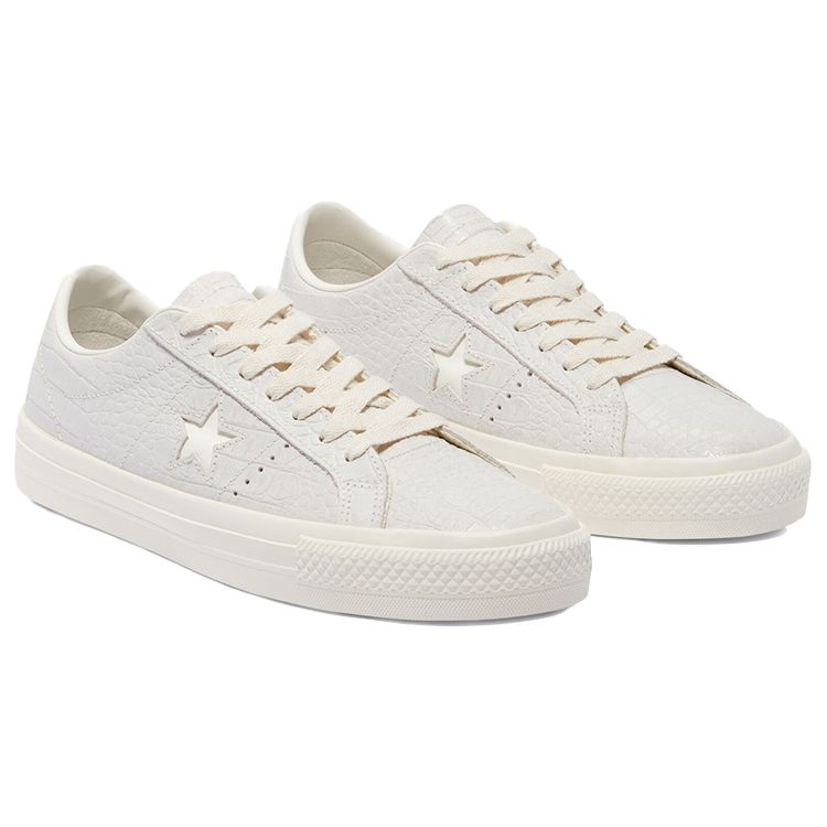 Converse One Star Pro Low Croc Emboss — Кроссовки унисекс Egret White Gum-Honey 170707C