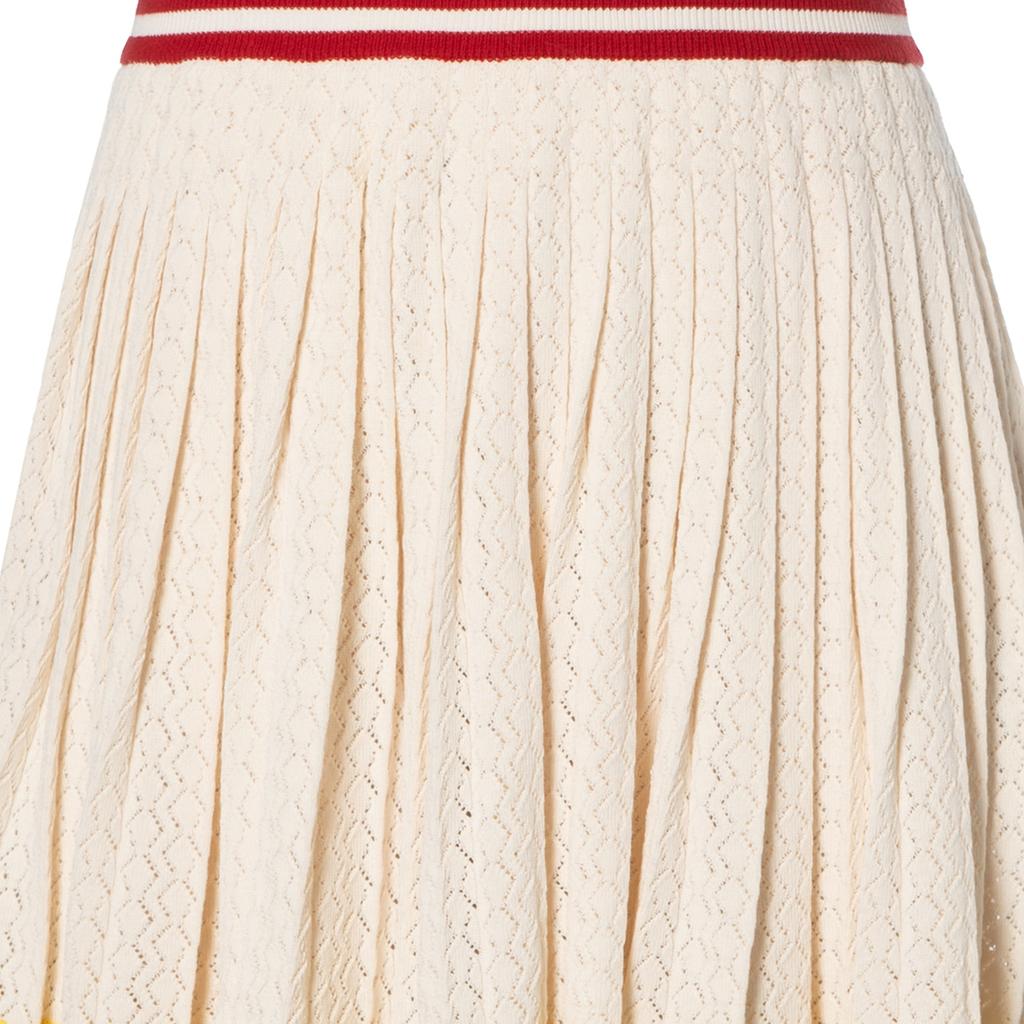GUCCI X Adidas Cotton Skirt Ivory Women's 702874-XKCF8-9296