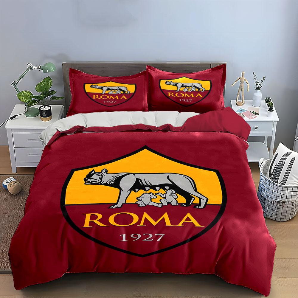 Wolf nursing twins logo. Bedding sets Duvet cover sets Duvet covers Pillowcases(1 * Duvet Cover 2 * Pillowcases, without duvet insert)