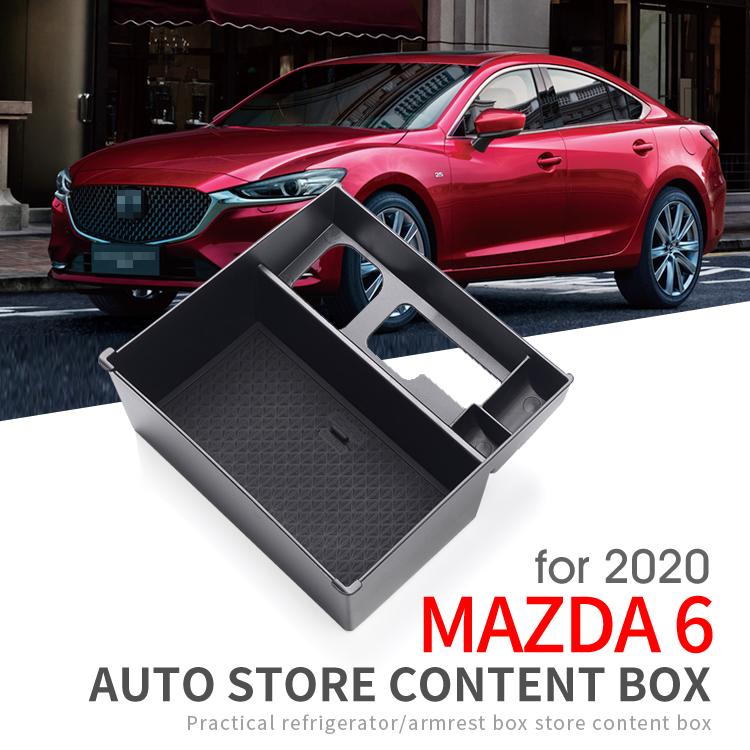 Автомобильный подлокотник Бокс для хранения для Mazda 6 2019 2020 2021 Органайзер Лоток на центральную консоль Аксессуары
