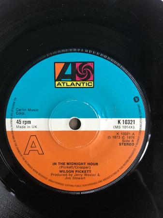 7-дюймовая пластинка WILSON PICKETT - In The Midnight Hour K10321 Atlantic 1973 UK Соул/Фанк Б/У