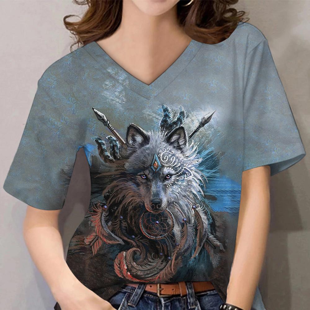 Женская футболка с графическим 3d принтом животных, летние черные футболки с короткими рукавами в стиле Харадзюку, уличная модная повседневная женская одежда