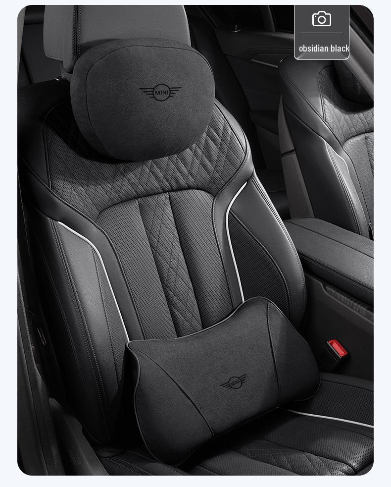 Подушка-подголовник для поясничной поддержки, совместимая с Mini Cooper, подушка для шеи для F54 F55 F56 - Фиолетовый