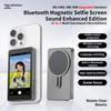 Selfie Monitor Screen with Bluetooth-compatible Remote Control Magnetic Clip Live Screen Sharing Adjustable Brightness Live Stream Selfie Monitor