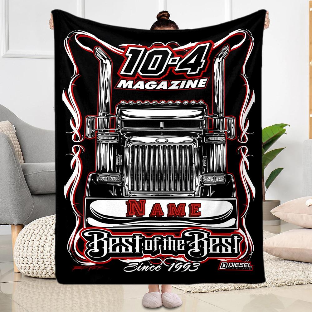 Truck Culture Classics Since 1993 Customize Text Blanket Throw Personalized Blanket Soft & Cozy Versatile for Livingroom Couch Bedding Home Decor