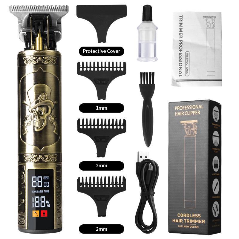 Электрическая машинка для стрижки волос T9 и бритва для лысой головы для подравнивания и карвинга