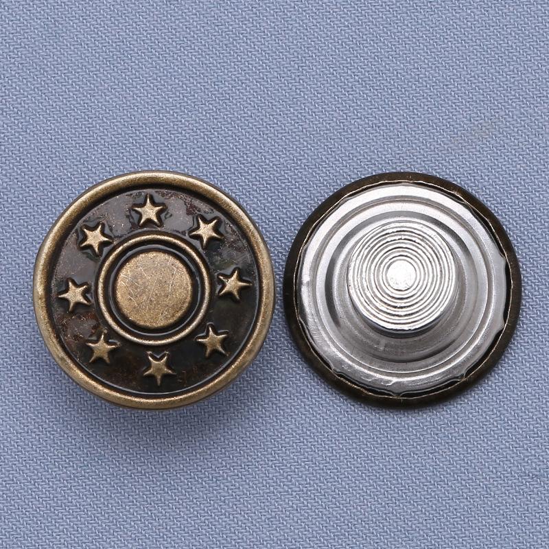 Регулируемые бесшовные металлические пуговицы для джинсовой ткани, съемная утягивающая талию волшебная кнопка