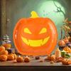 Halloween Pumpkin Paper Plates Black Orange Pumpkin Grimace Plates Disposable Serving Trays for Halloween Party Favors