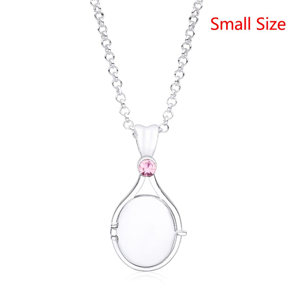 H2o Openable Metal Shell Pendant Necklace Silver Color with Crystal Mermaid Tv Movies Jewelry for Women Girls Cute Necklaces