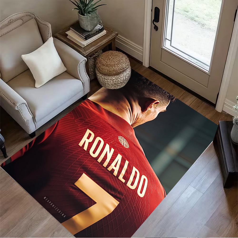 Ronaldo's Legacy Football Floor Rug Office Rug Design for Foyer Decorate room Bedrooms Dining Room Anti-slip Rug Office home decor