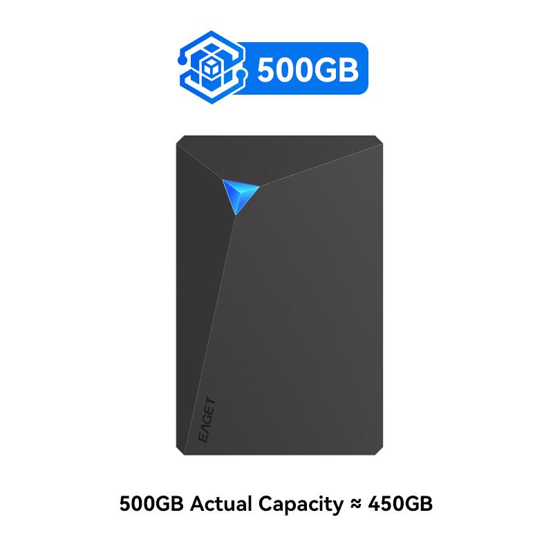 EAGET Портативный внешний жесткий диск HDD — ультрапортативное внешнее решение для хранения данных с огромной емкостью USB 3.0 для ПК, Mac, PlayStation