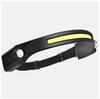 Wave Sensor Cob Silicone Headlight Outdoor Riding Light USB Charging Head-Mounted Running Light LED Strong Light Searchlight