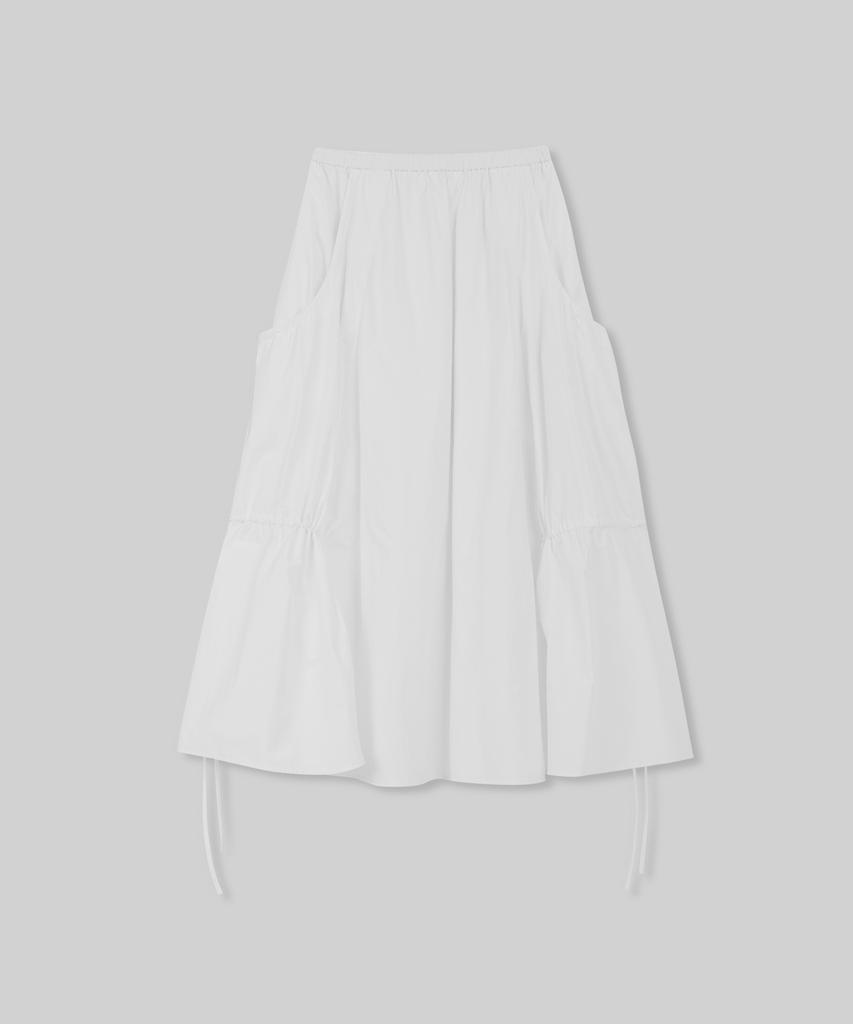 Musinsa Standard Woman Women'S Nylon Luchid Long Skirt [White]