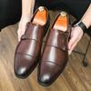 Men's Shoes Large Size Men's Casual Shoes Fashion Dress Leather Shoes Men's Trend Brock Pointed Leather Shoes Men's