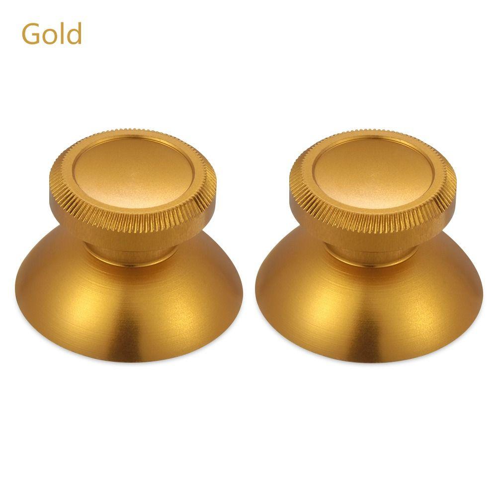 2 шт. Цветные металлические сменные алюминиевые накладки на аналоговые стики контроллера