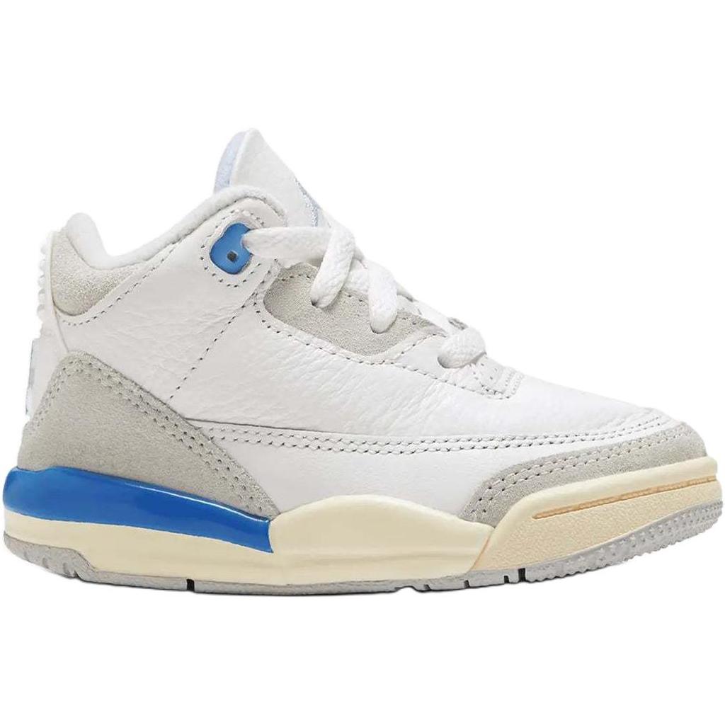 Air Jordan 3 Retro TD Lucky Shorts Baby Sneakers White Summit-White Hydrogen-Blue DM0968-101