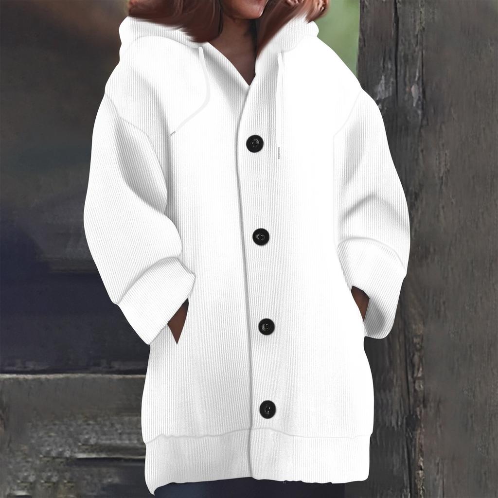 Свитшоты для женщин Вязаный свитер с длинным рукавом Принт Вязаный худи с пуговицами Кардиган Пальто