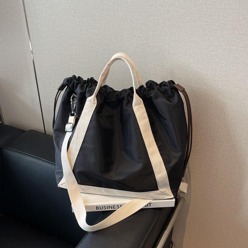 Сумка женская большой вместимости новая летняя повседневная сумка-мессенджер портативная на шнурке складная классная сумка-тоут