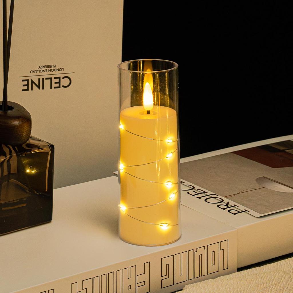 Remote Control LED Flickering Candle Cup for Weddings and Birthdays