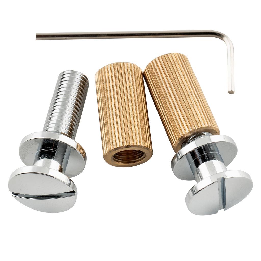 Musiclily Ultra Brass Guitar Wraparound Bridge Tailpiece One для электрогитары USA PRS Nickel 10,4 мм,