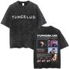 Rocker Yungblud IDOLS Wings World Tour  Tshirt Men Women Rock Harajuku Vintage Washed T Shirts Casual Oversized Tshirts