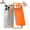 Для Для Iphone 17 16 15 14 13 Pro Max Мгновенно Изменить 17 Для Магнитная Задняя Панель Рамка из Сплава Чехол Стеклянная Пленка для Линзы Тонкое Покрытие
