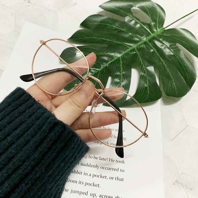 Овальная оправа для очков Mo Wei, Литературные и ретро студенческие очки Плоское зеркало Спектр