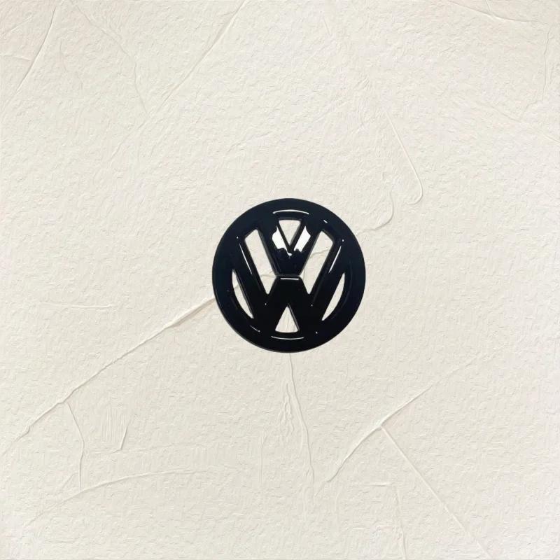 For VOLKSWAGEN VW Volkswagen Gloss black steering wheel emblem cover for Golf 7 Rline logo black for steering wheel