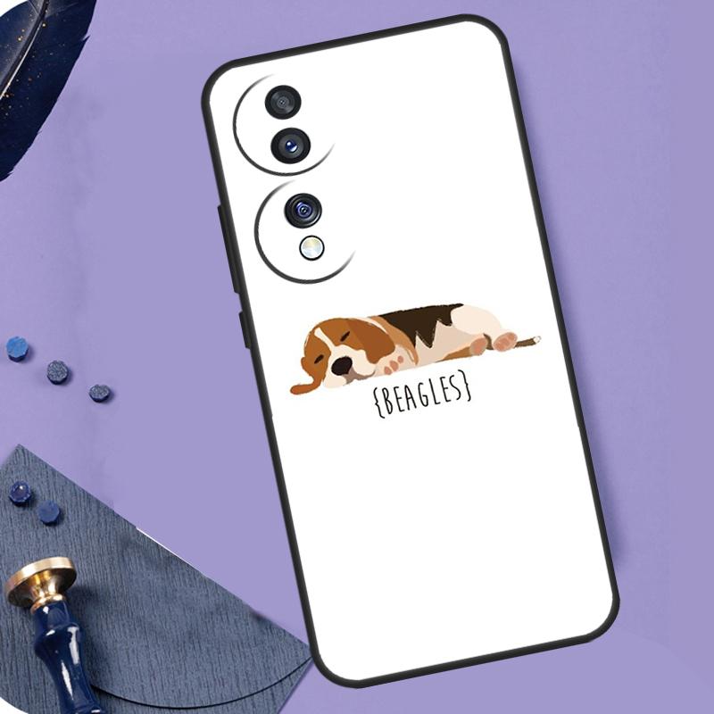 Чехол с щенком бигля для Honor Magic 6 Pro Magic 5 Lite 50 70 90 Lite X6 X7 X8 X9 X6a X7a X8a X9a X8b X9b