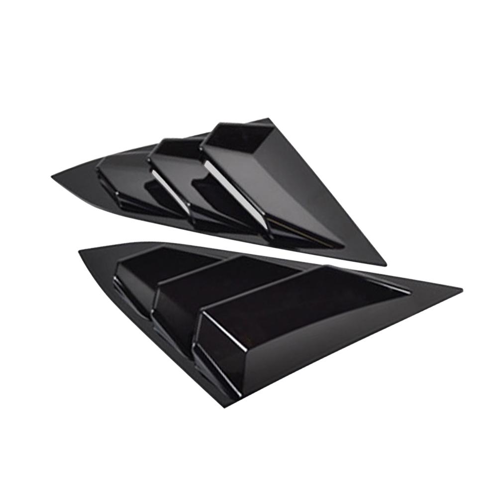 2 шт. ABS задняя четверть панель боковые жалюзи окна углеродное волокно цветная вентиляционная наклейка крышка для Honda Civic Type R