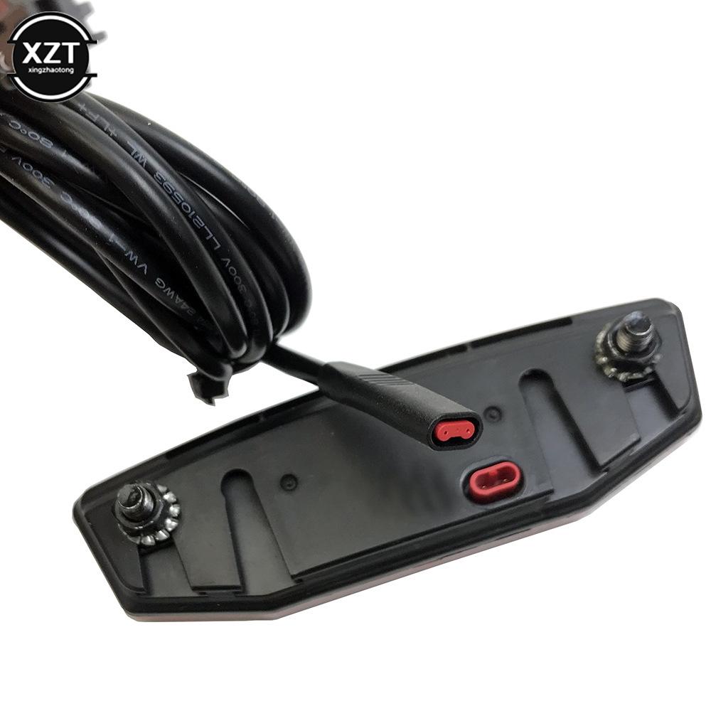 1pc 6V-60V E-bike Rear Light Electric Bicycle Tail Light E-scooter Night Safety LED Warning Rear Lamp Waterproof/SM Connector