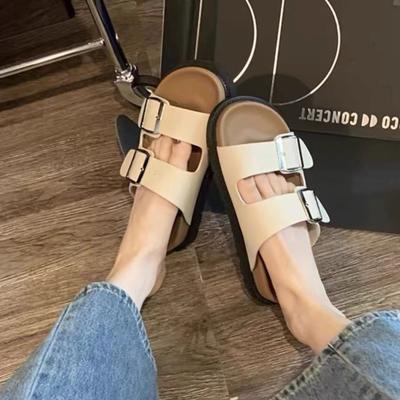 Полушлепанцы женские рыболовные туфли сандалии женская летняя одежда повседневные универсальные с толстой подошвой пляжные крутые шлепанцы