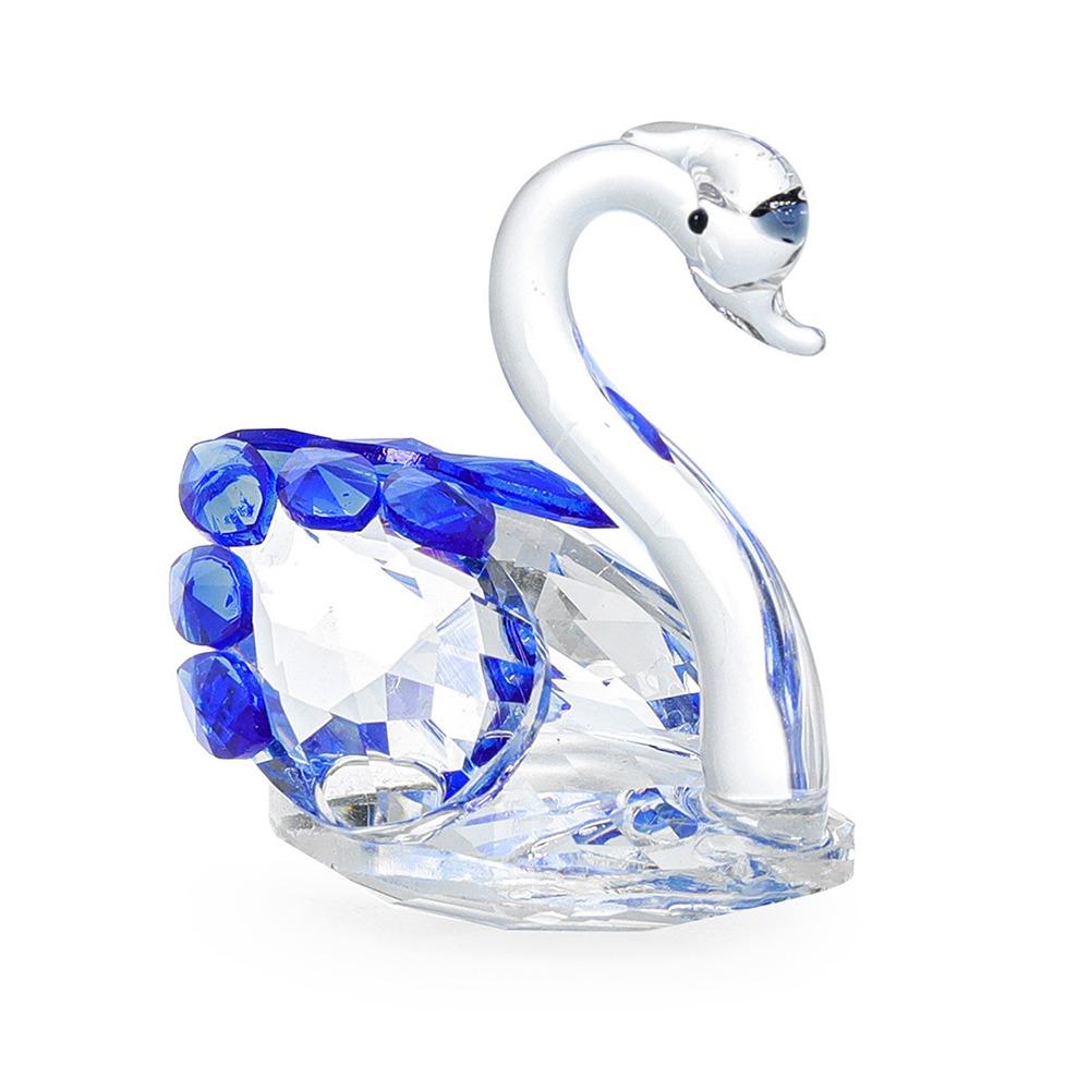 Творческие лебеди, поделки, украшение для рабочего стола, стеклянные фигурки лебедей, гостиная