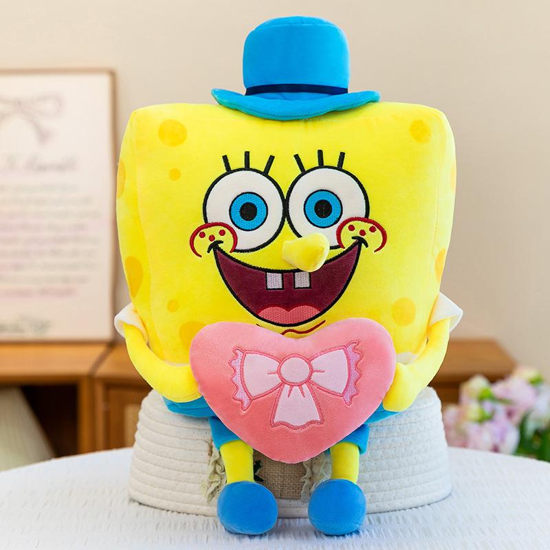 40-80cm Spongebob Squarepants Patrick Star Plush Toys Cute Cartoon Plushie Anime Birthday Pillow Doll Stuffed Gift for Kids Xmas