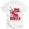 Big Kahuna Burger T Shirt Cartoon Print Retro Round Neck Tee-shirt Summer Cotton Kawaii Tees Top Sudaderas Casual Anime Clothing