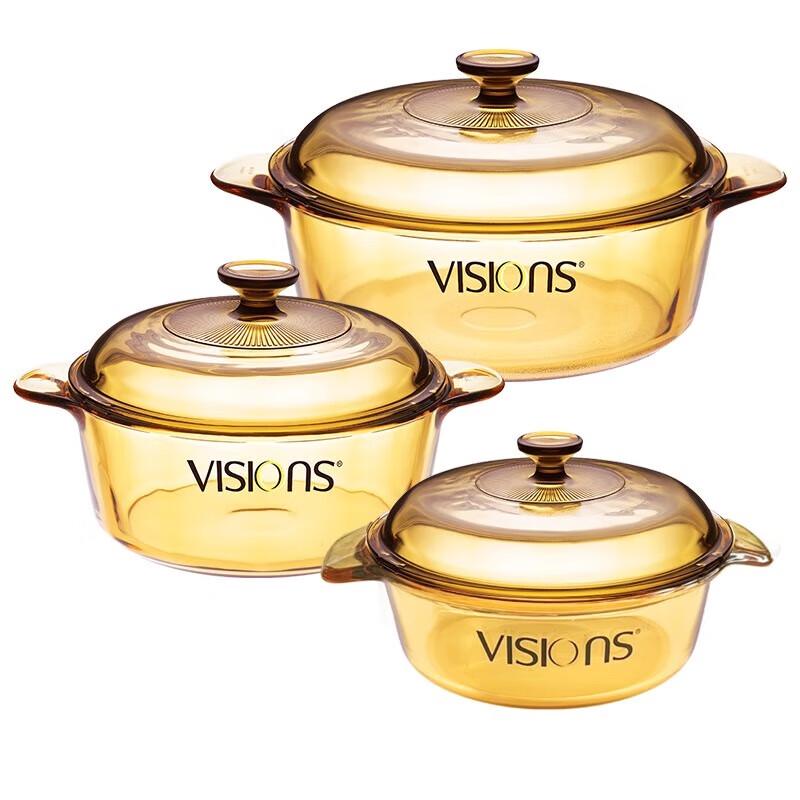 Набор стеклянной посуды Corning Visions из 3 предметов