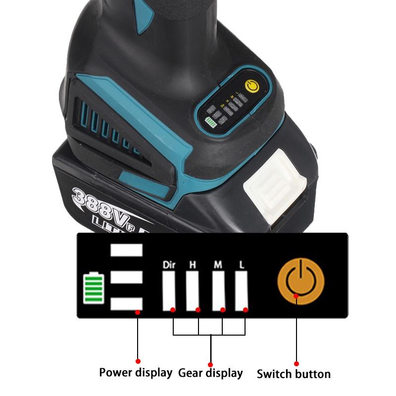 M14 Brushless Cordless Angle Grinder Lithium-Ion Cutting Machine 125mm Electric Angle Grinder Power Tools for 18V Battery