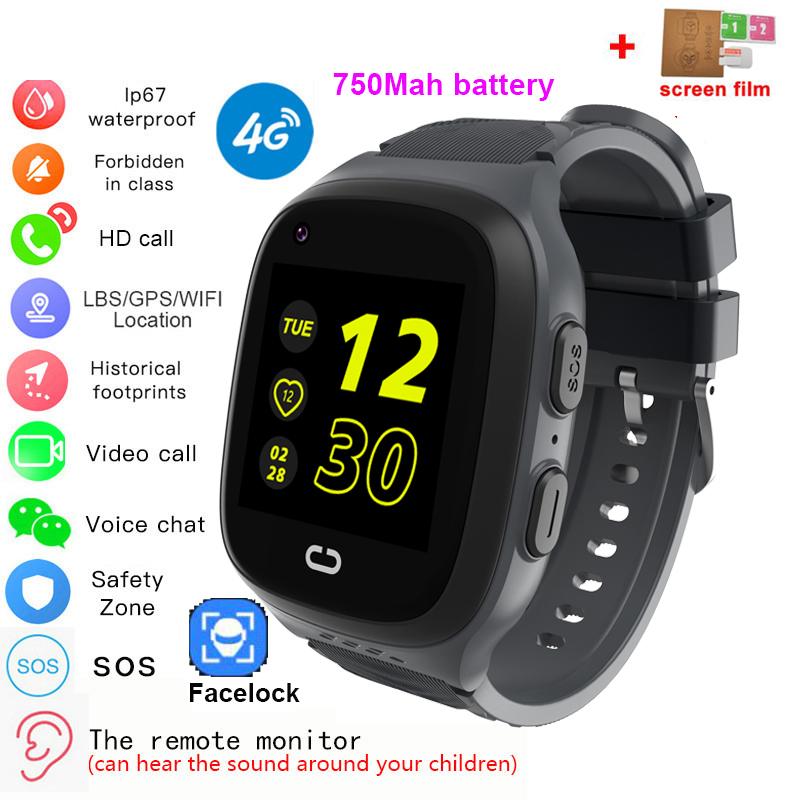 4G Детские Смарт-часы с Wi-Fi SOS GPS-трекер Видеозвонок HD Сенсорный экран IP67 Водонепроницаемые детские умные часы для девочек и мальчиков