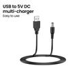 Усиливающий кабель USB на DC 3,5 мм, USB A 3,5 мм Jack, шнур питания 5 В, универсальный адаптер-преобразователь для Wi-Fi роутера, модема и мелкой электроники