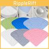 Corner Shower Tpr Bathroom Mat Large Triangle Non Slip With Suction Bath Mats
