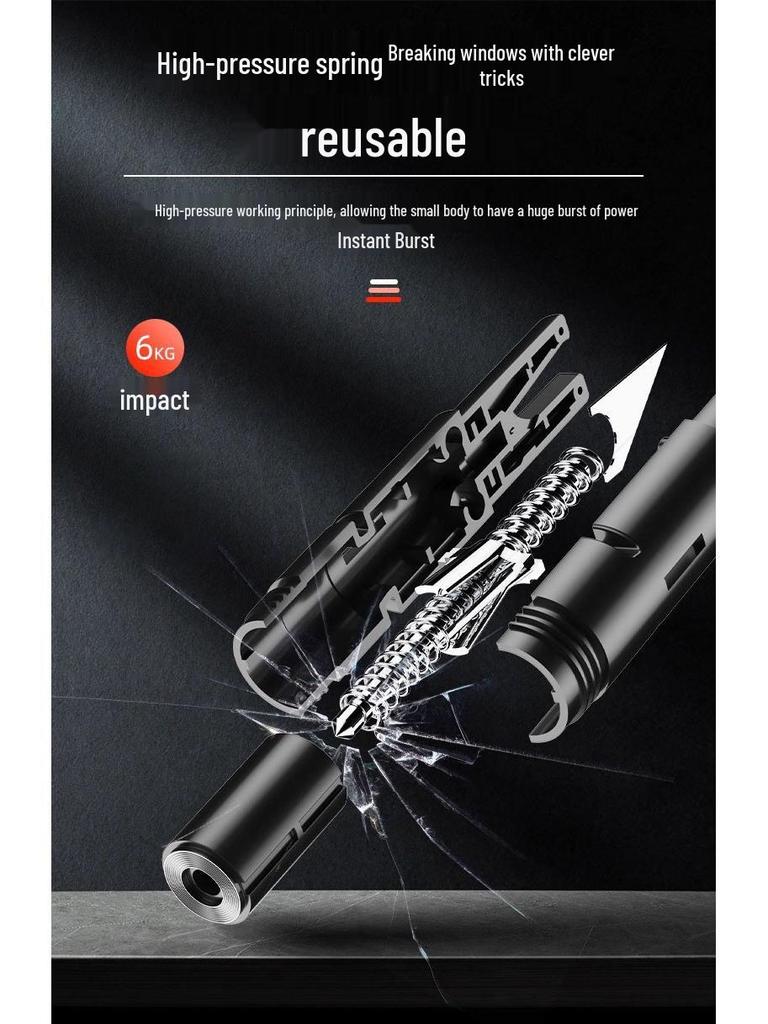 New Customer Discount: Portable Multi-Functional Car Safety Hammer & Seatbelt Cutter