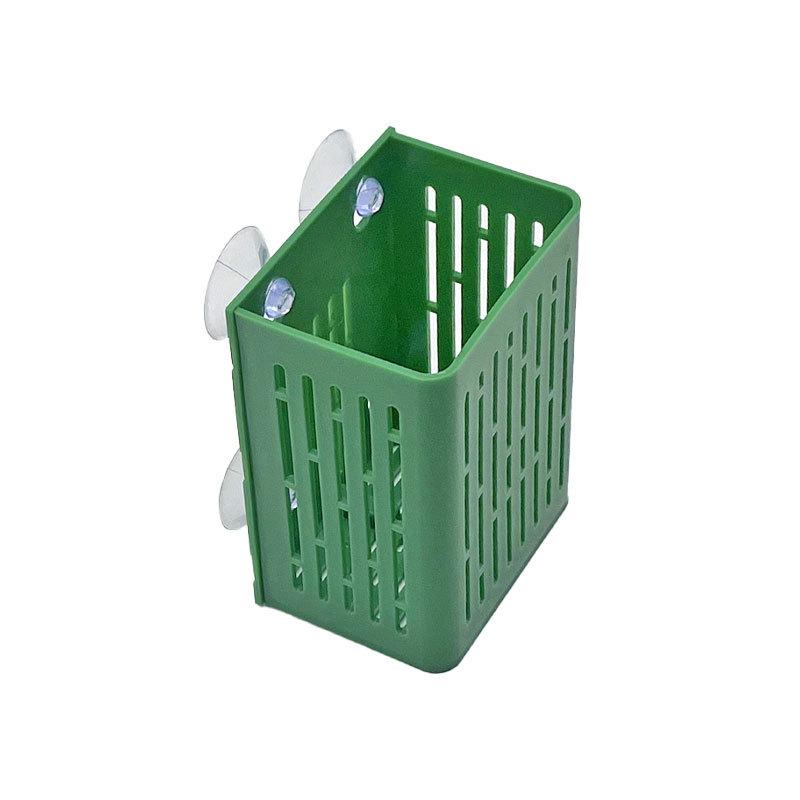 Hanging Suction Cup Hook Aquarium Plant Holder Plastic Aquarium Planter Planter Baskets Aquatic Pot Box Aquascape Decoration