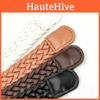 Womens Versatile Faux Leather Woven Belt With Metal Buckle For Office And Lounge