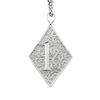 Hip-hop Fashion Jewelry Electroplated 1%er Square Trendy Couple Pendant Necklace