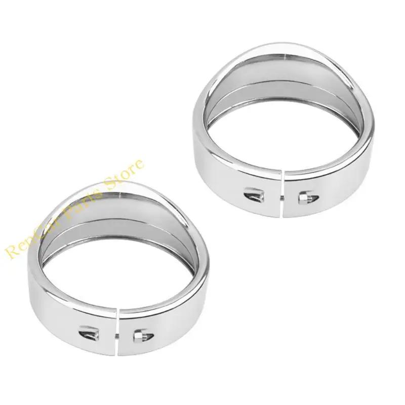 F19A 4.5'' 7" Headlight Visor Trim Rings Head Lamp Decorate Accessories Motorcycle Headlamp Frenched Rings